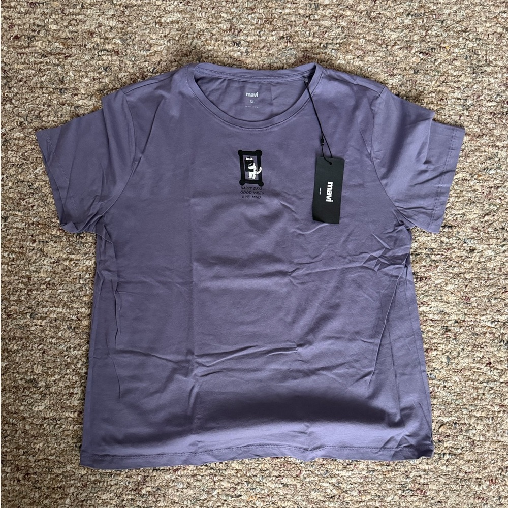 Mavi Purple Short Sleeve Tee